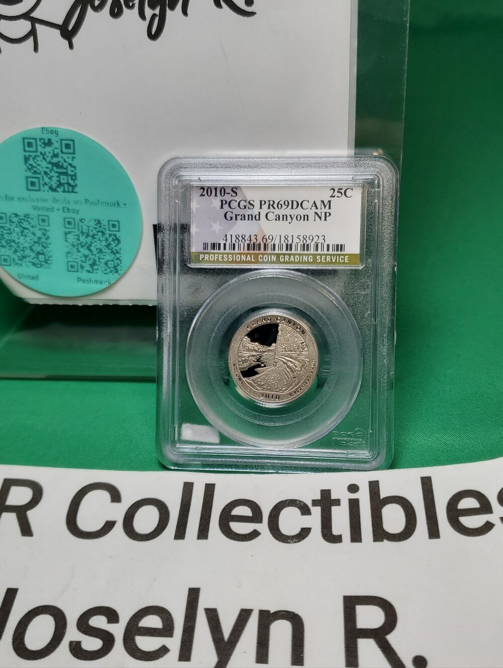 2010 - S Clad Washington Quarter - Grand Canyon NP - PCGS PR69DCAM